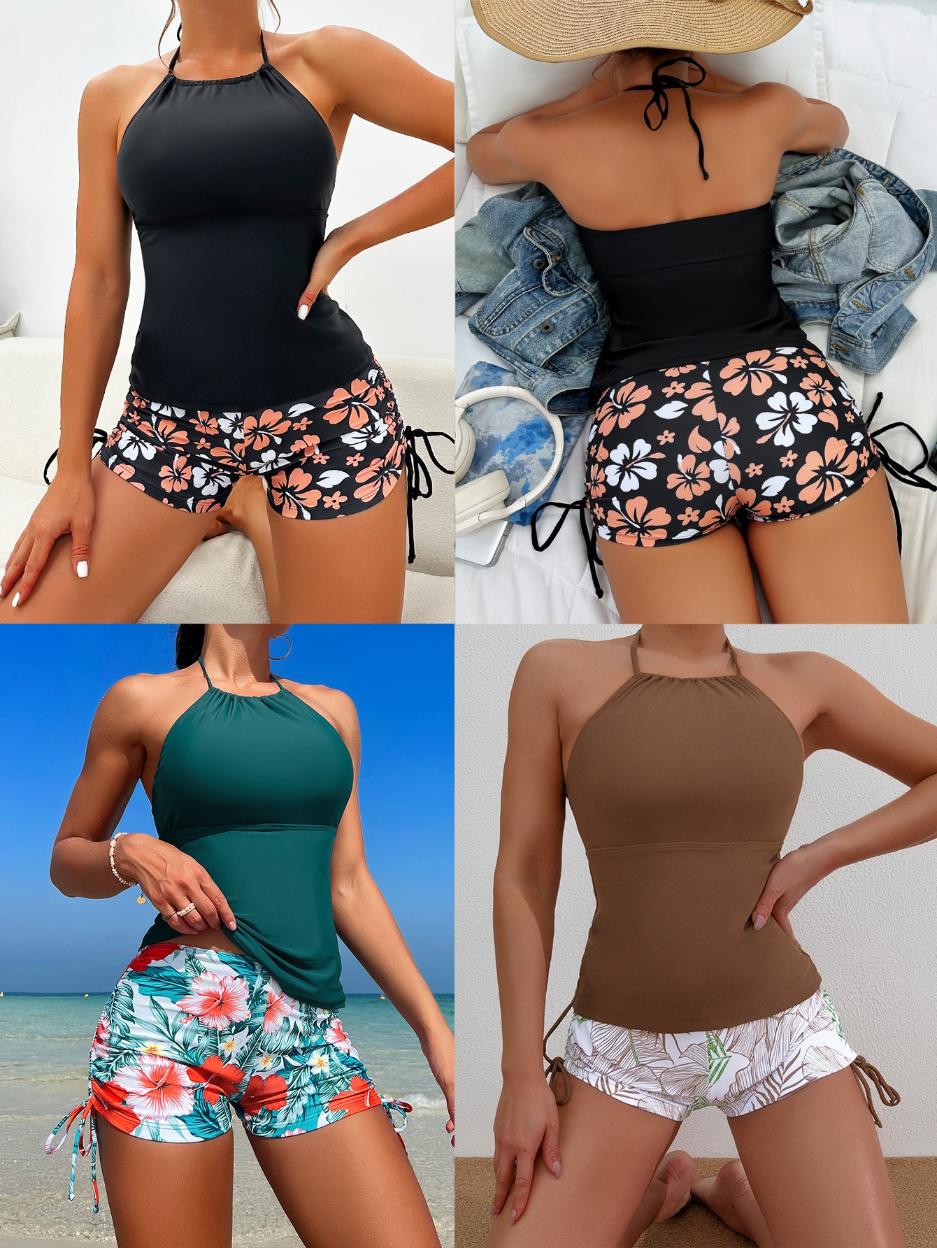 Backless two-piece swimsuit