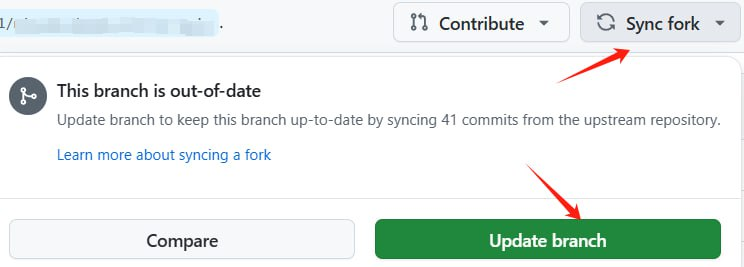 手动同步Fork
