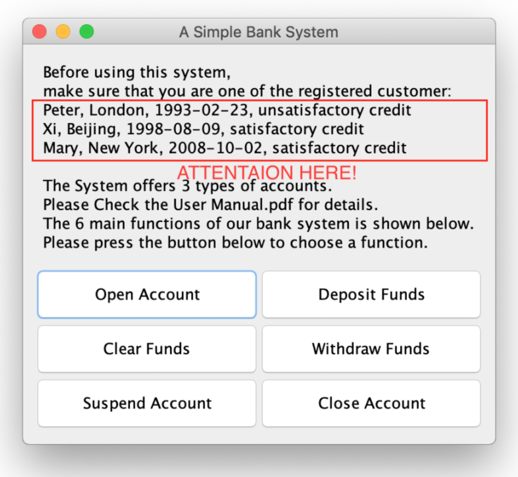 BankSystem Project