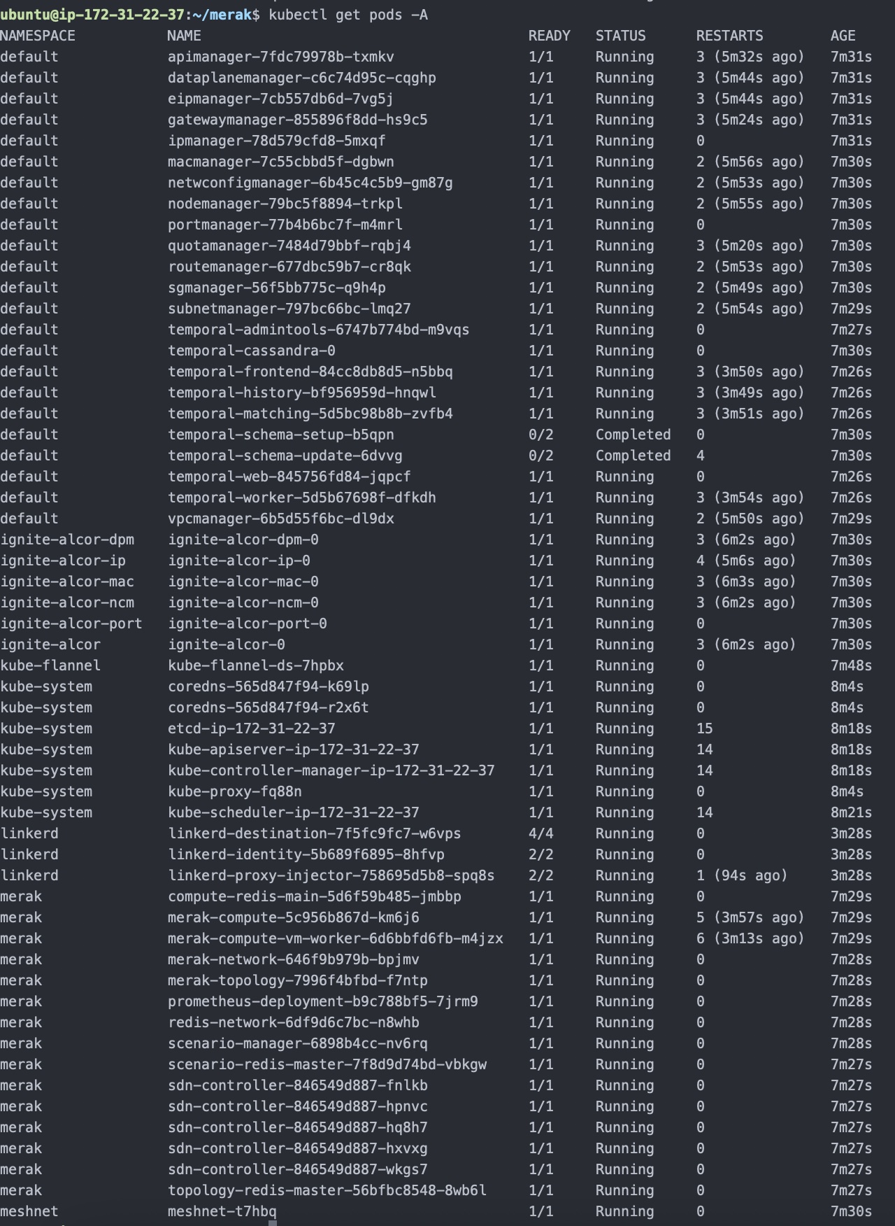 Successful Merak Deployment