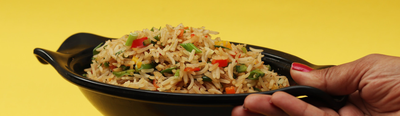 Vegetables and rice dish image
