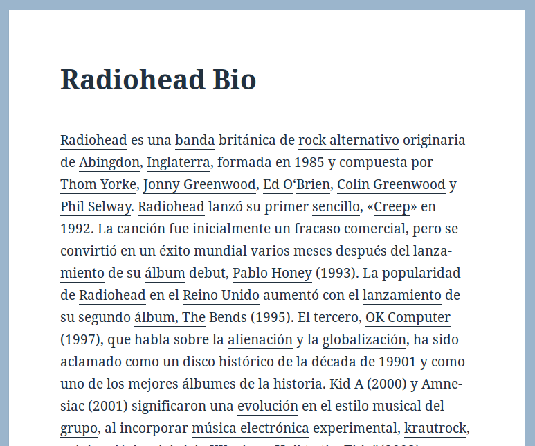 Published post