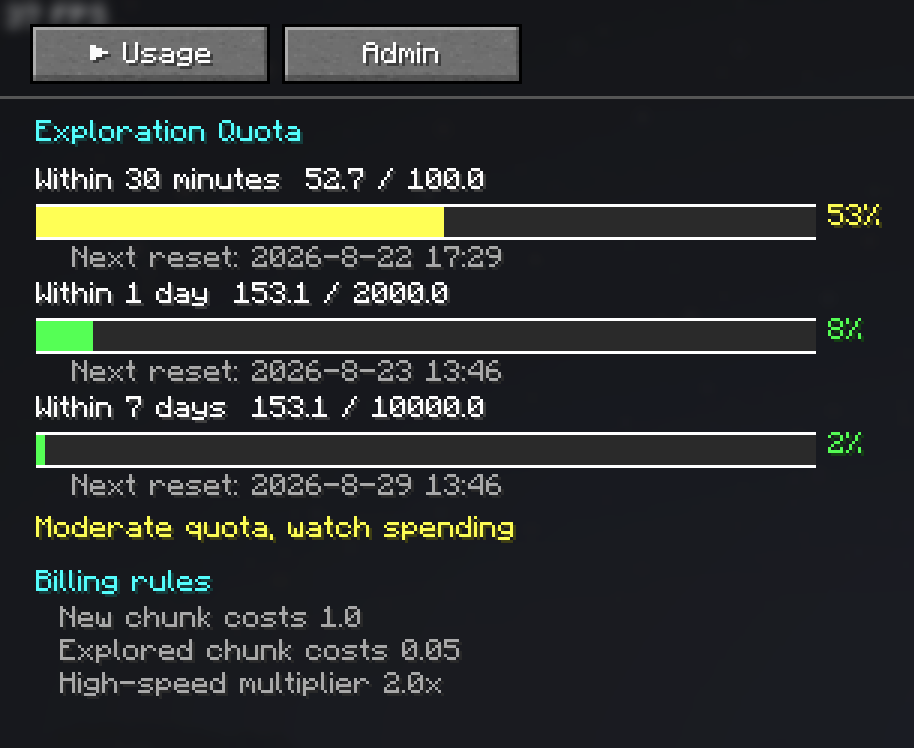 English GUI usage page