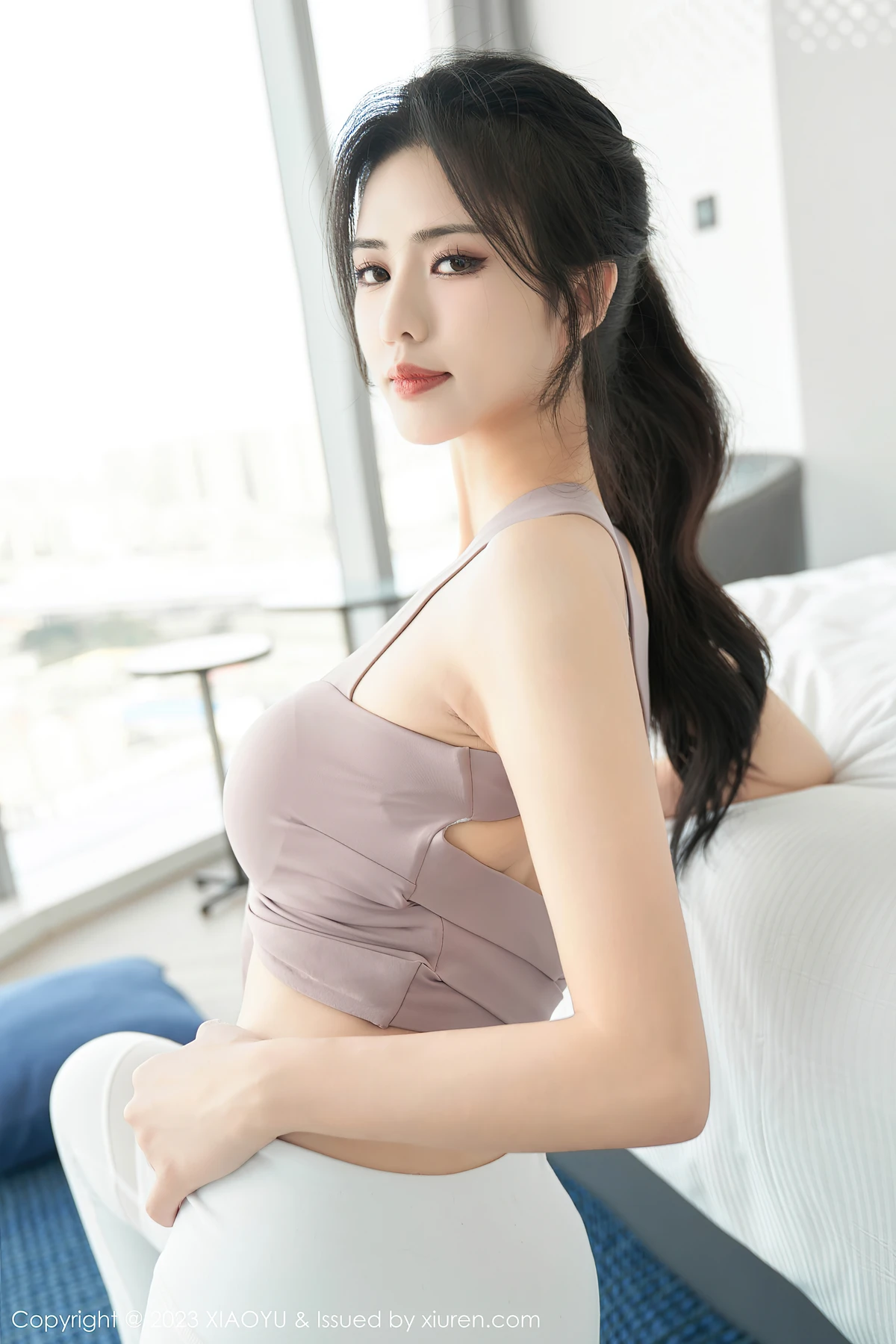 XiuRen No.7213 浅浅Danny甜酷写真暴击！83张粉灰撞白解锁曼妙曲线 - 5