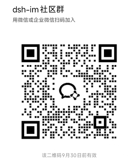 dsh-im 企业微信群二维码
