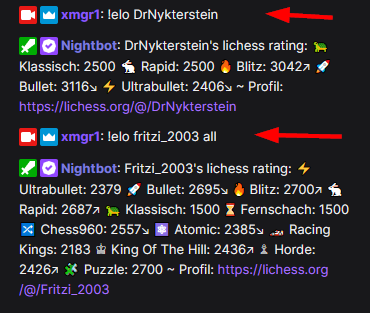 Lichess rating