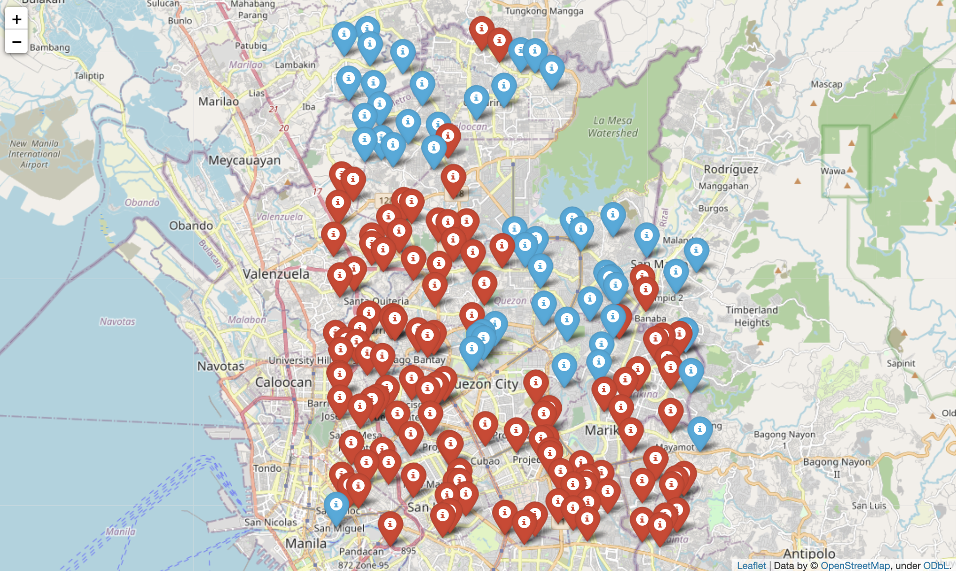 Hotspot detection example of Quezon City, Philippines