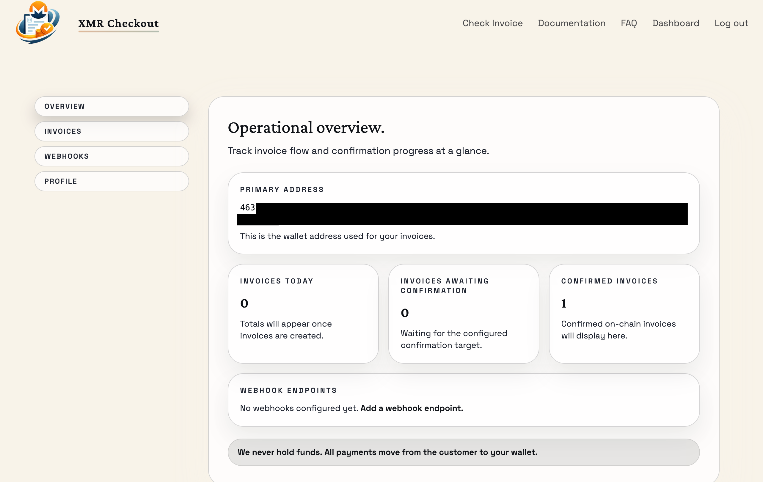 Dashboard overview