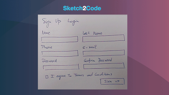 Sketch2Code 手绘草图转换成代码的操作过程