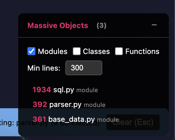 Massive Objects