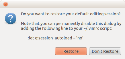 Screenshot of auto-open prompt