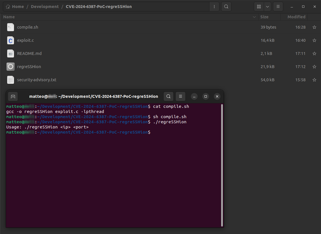 CVE-2024-6387 PoC