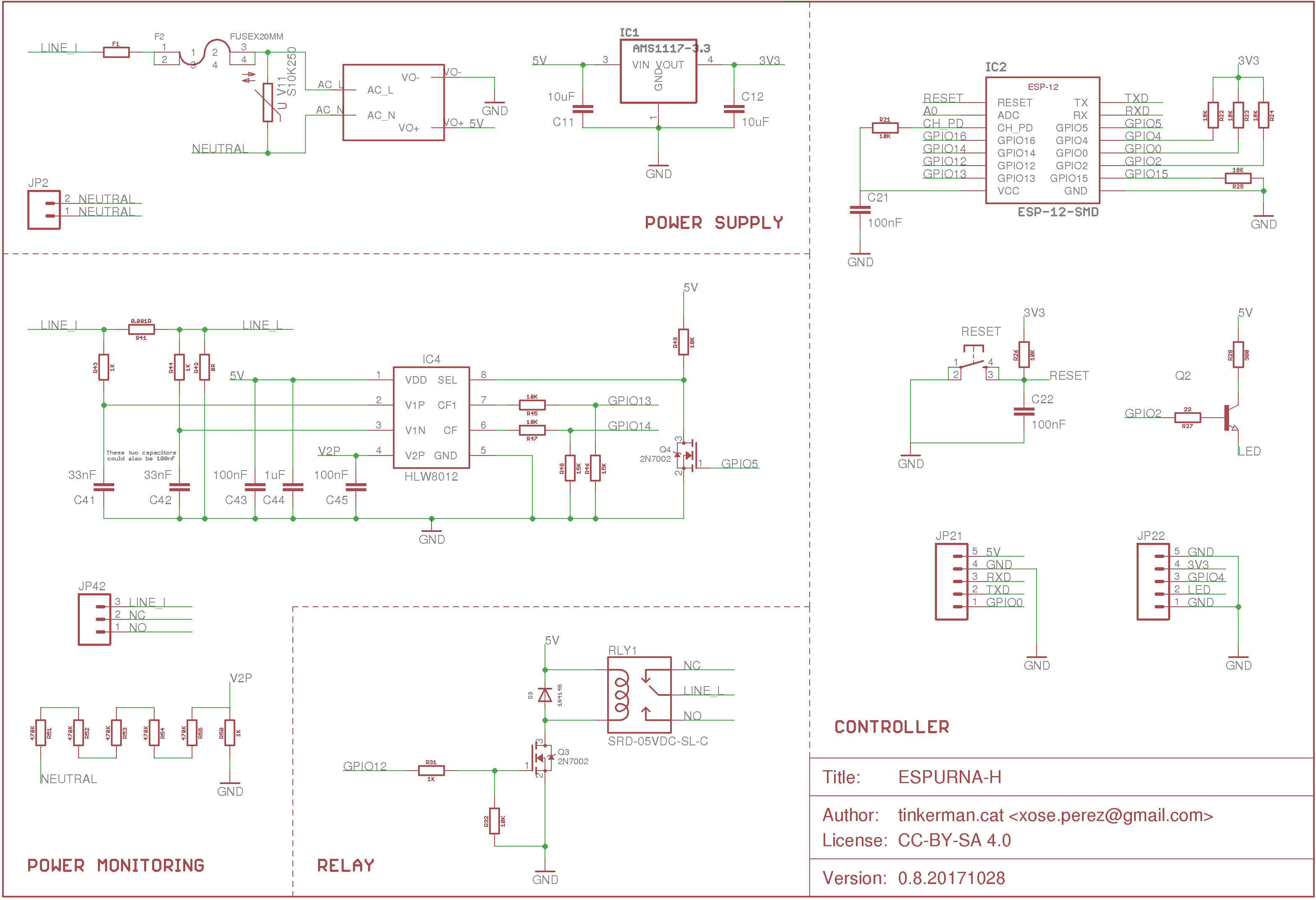 ESPurna-H Board - schematic