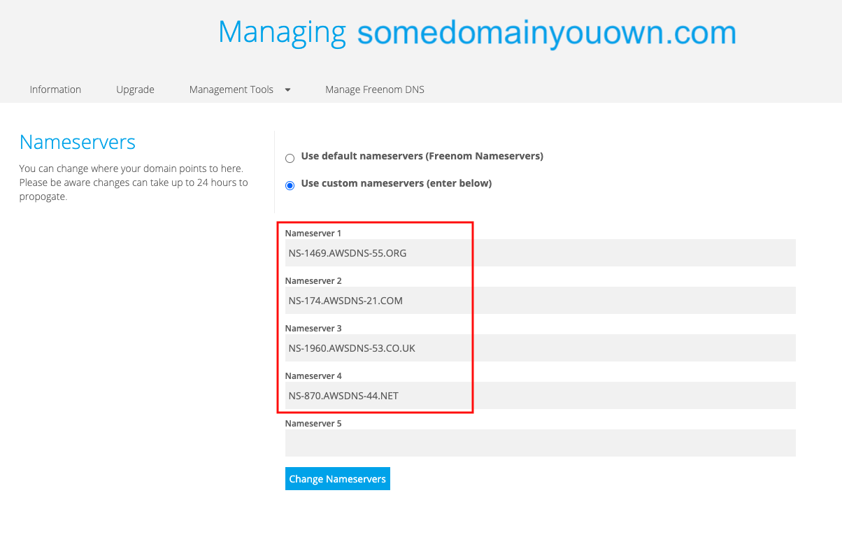 registrar nameservers