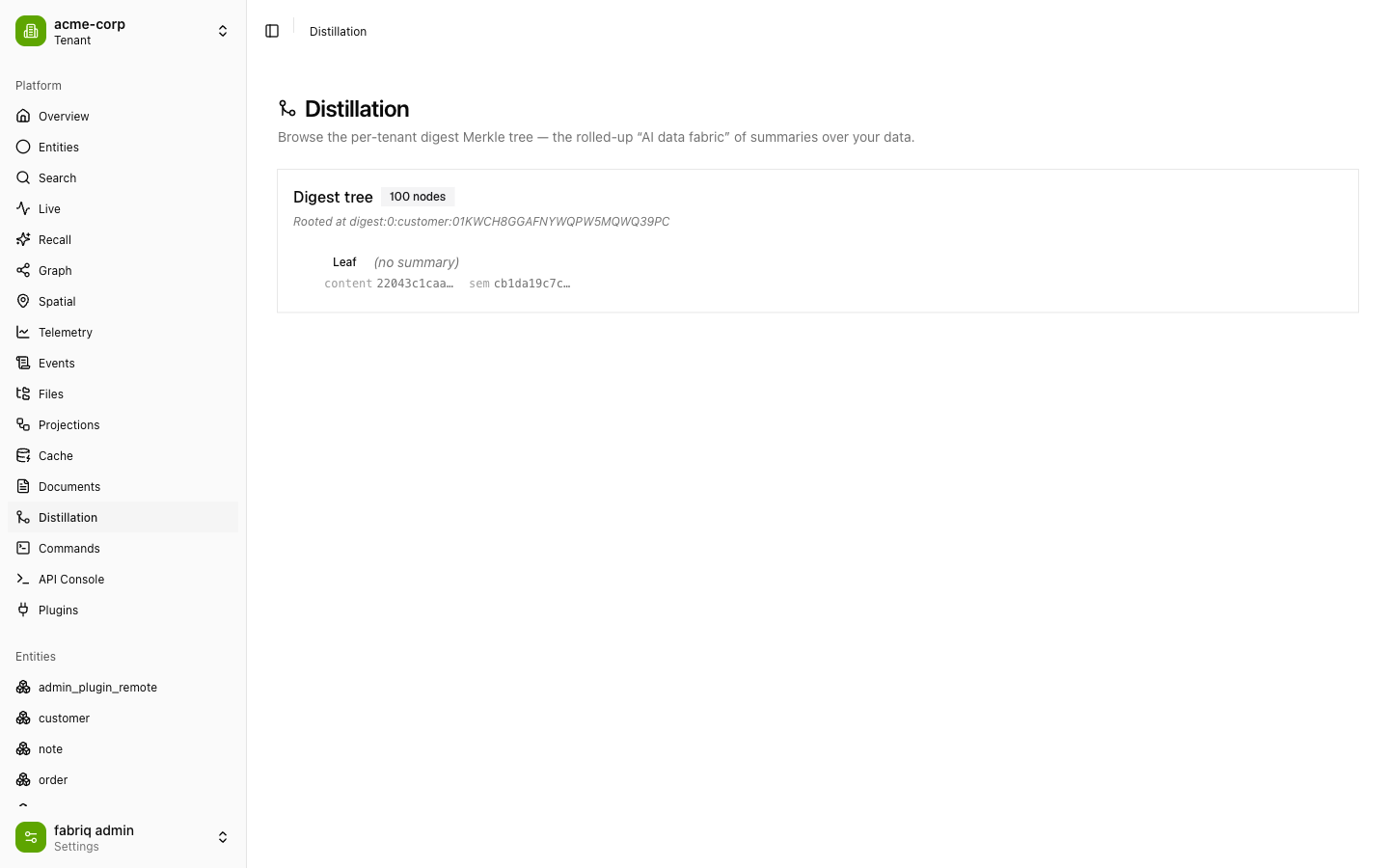 Distillation