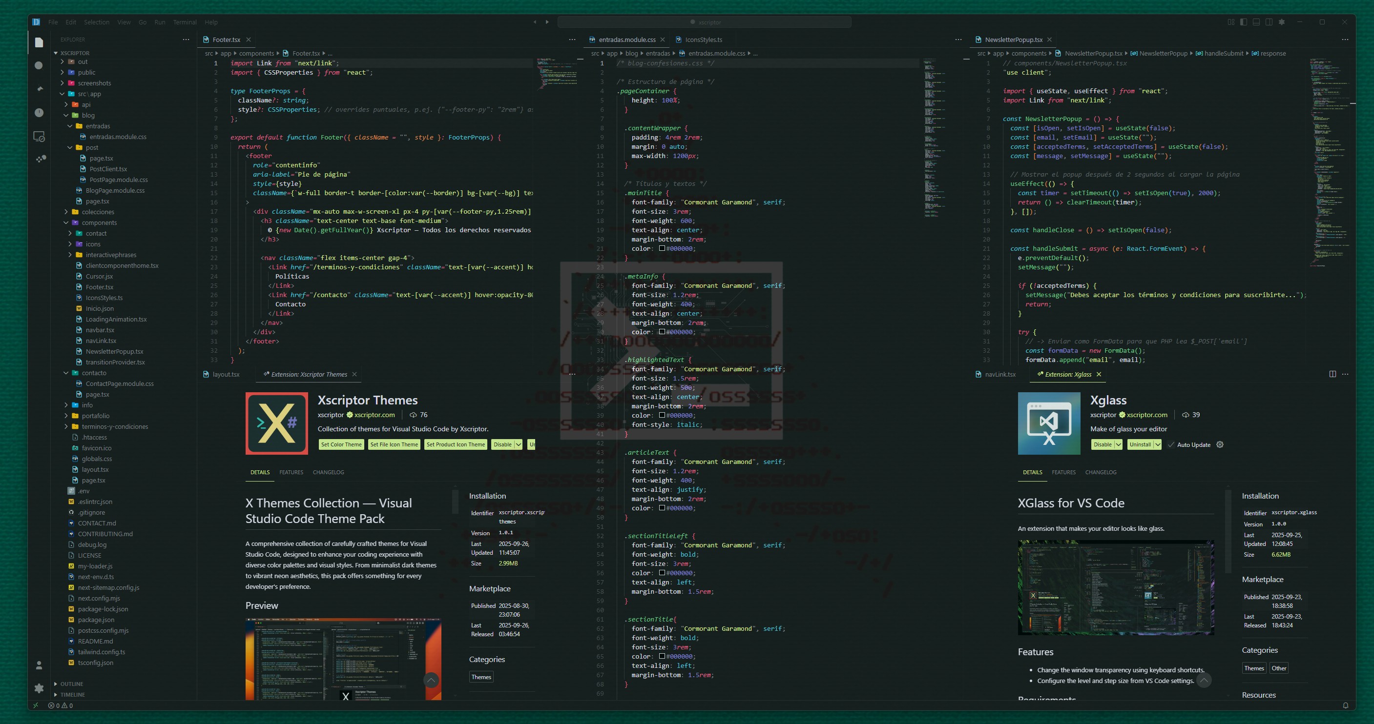 Xscriptor Themes preview 6