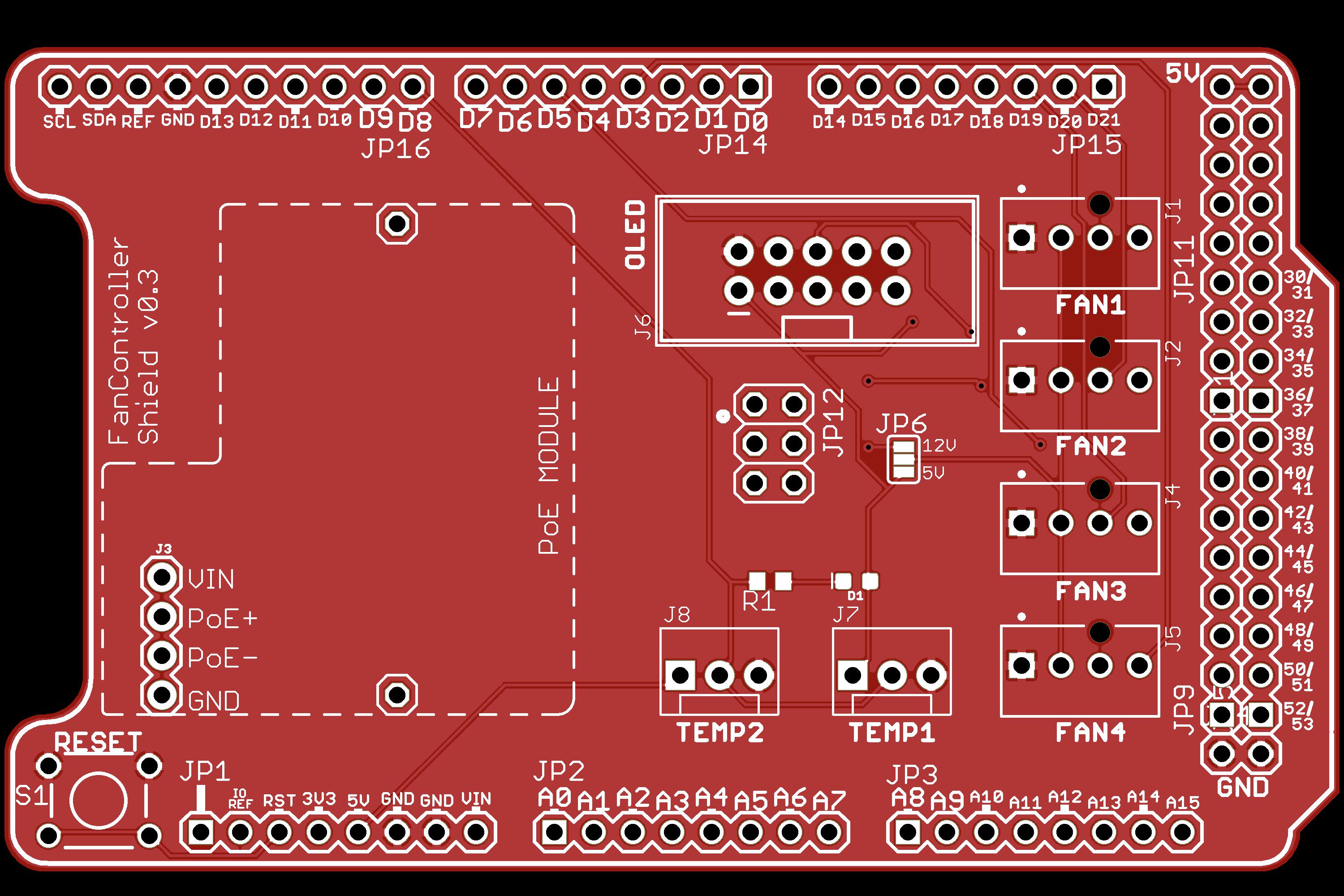 Rack Temp Controller PCB