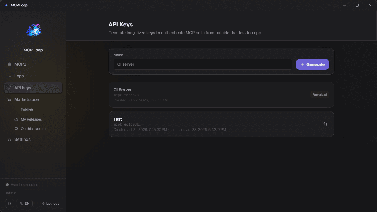 API Keys