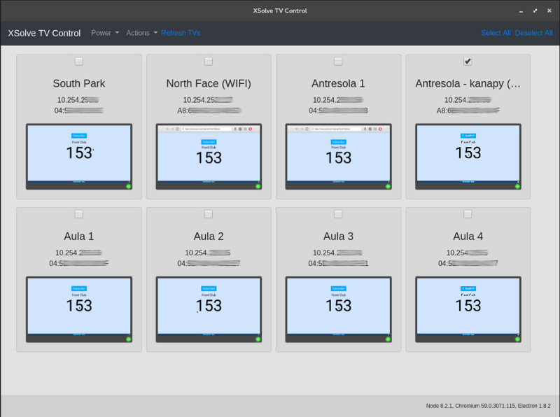 alt XSolve TV Control GUI