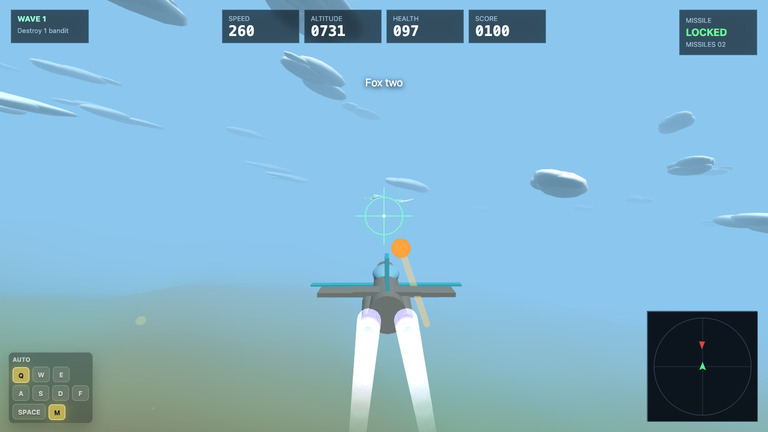 Jet dogfight