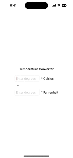 Temperature Converter demo