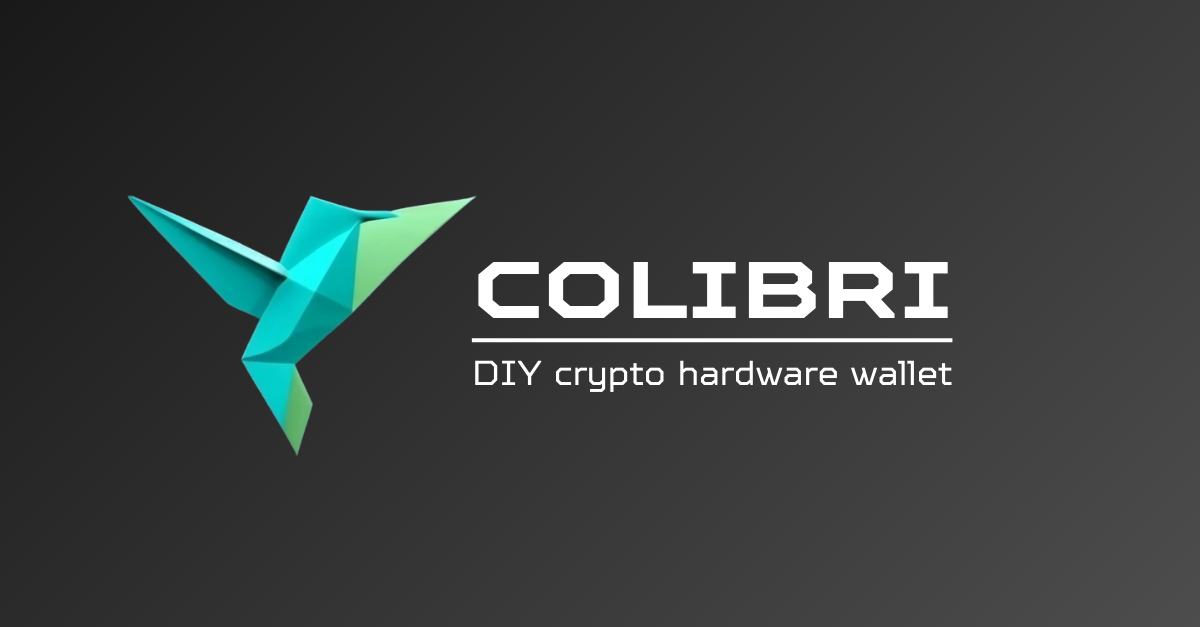 Colibri - DIY crypto hardware wallet