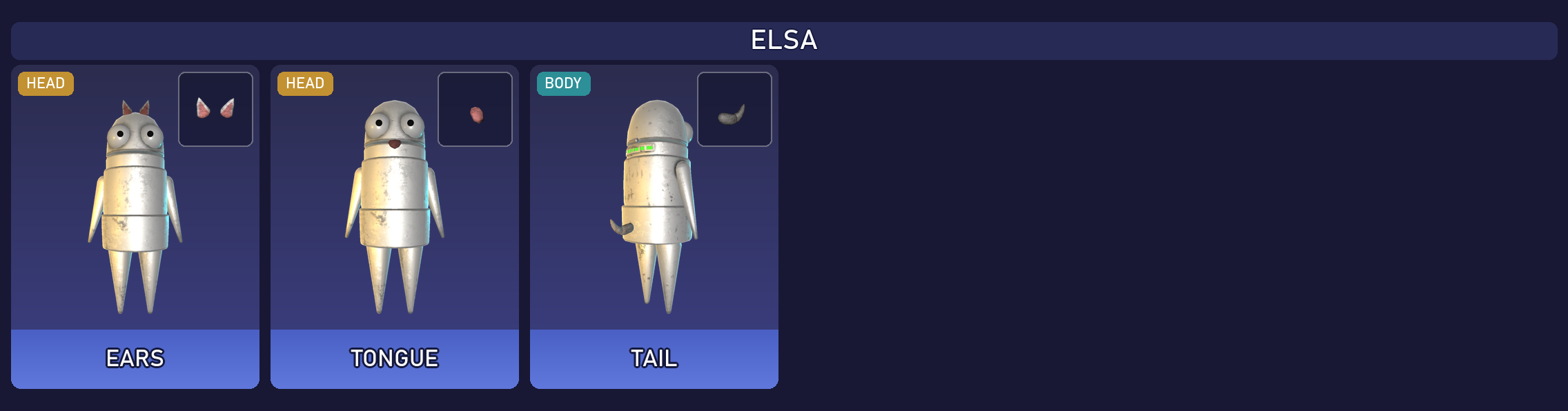 Preview of the Elsa cosmetic set