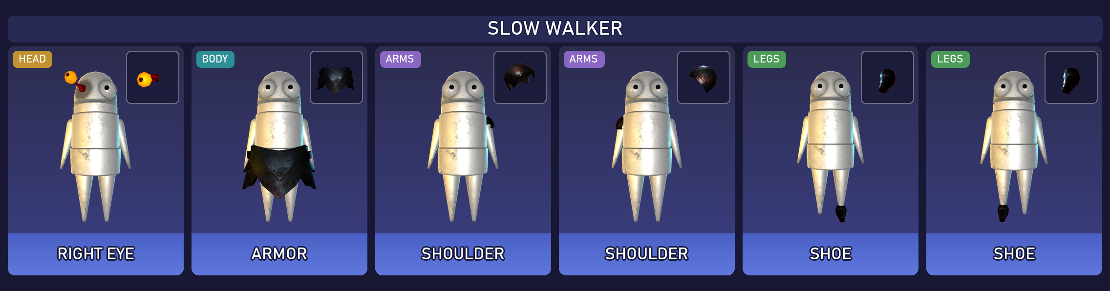 Preview of the Slow Walker cosmetic set