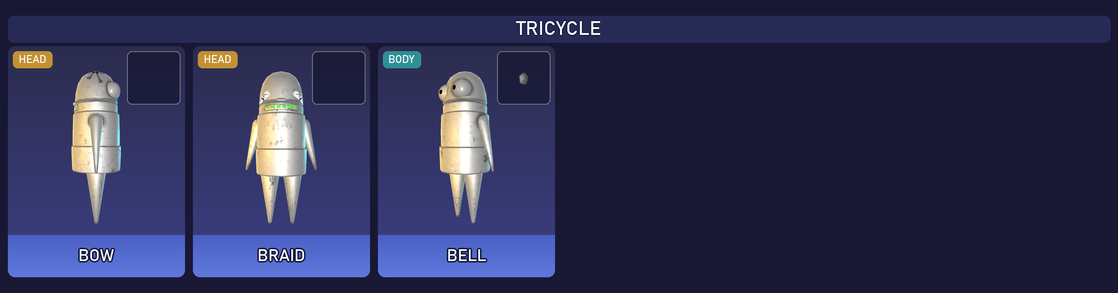 Preview of the Tricycle cosmetic set