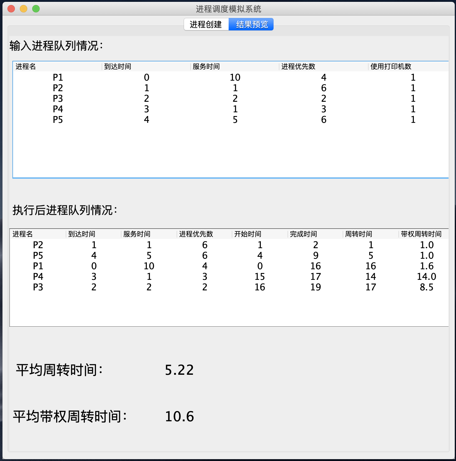 结果预览