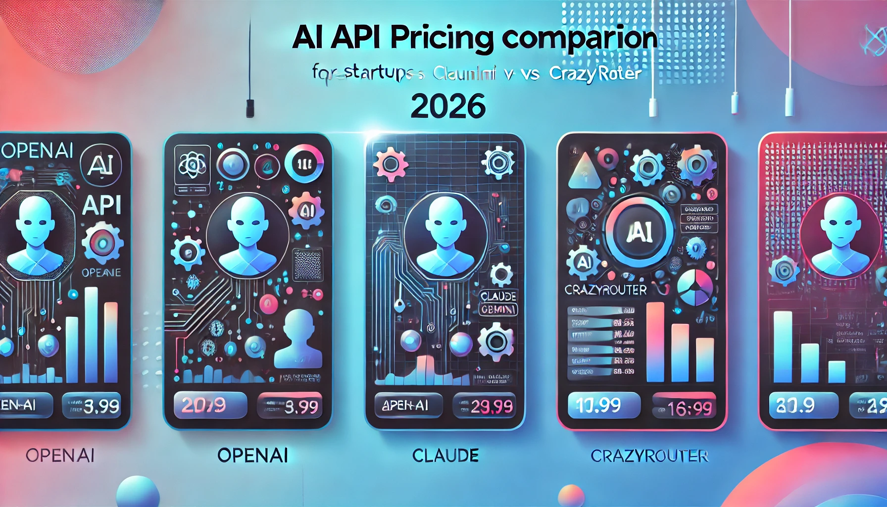 "AI API Pricing Comparison for Startups 2026: OpenAI vs Claude vs Gemini vs Crazyrouter"