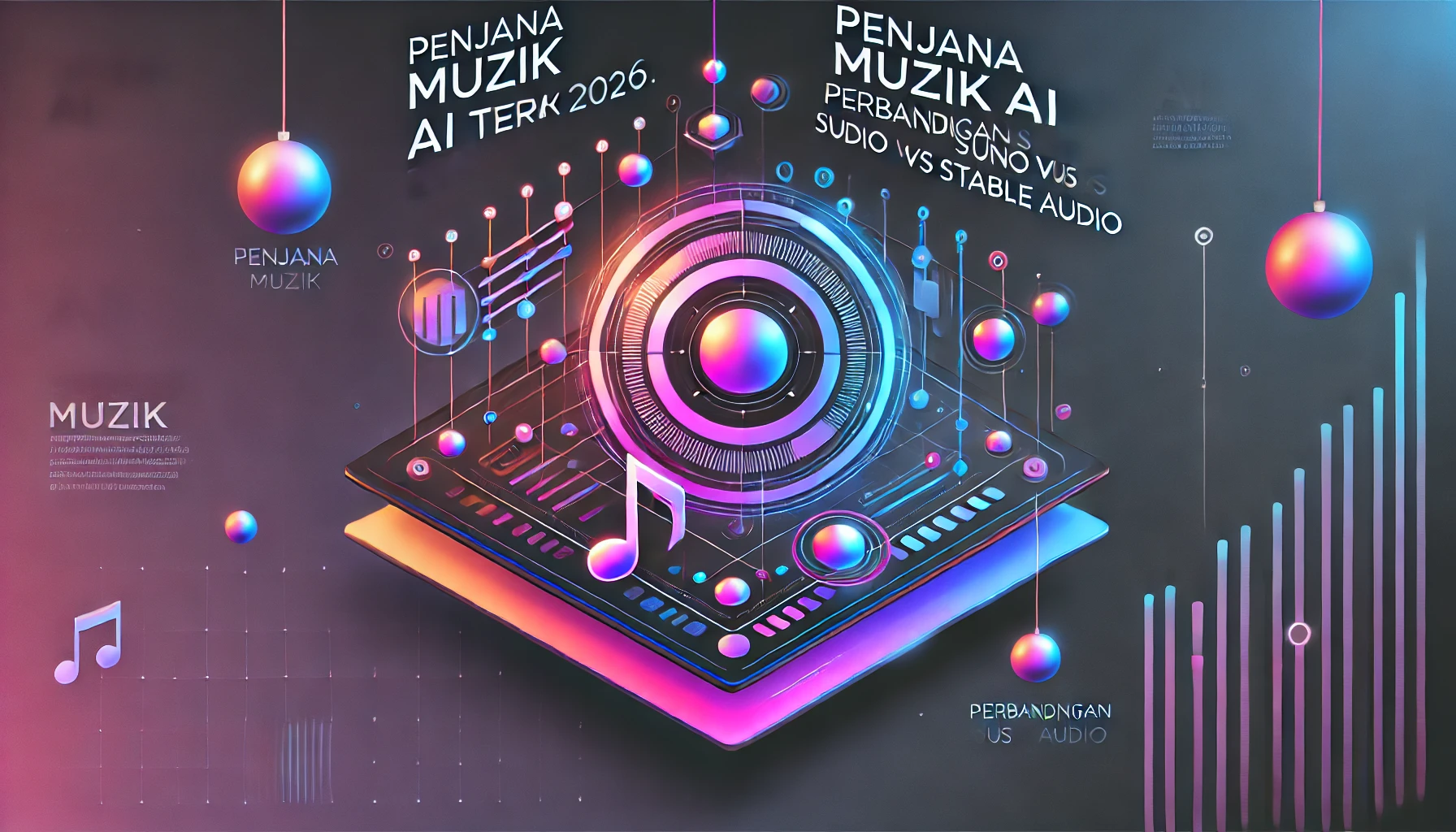 Penjana Muzik AI Terbaik 2026: Perbandingan Suno vs Udio vs Stable Audio