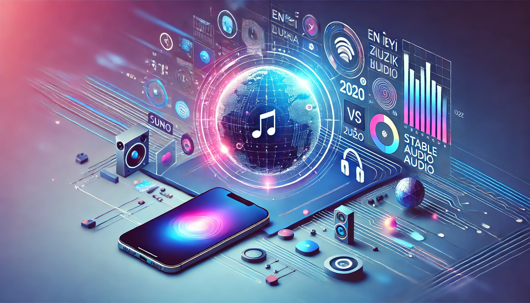 En İyi Yapay Zekâ Müzik Üreticileri 2026: Suno vs Udio vs Stable Audio Karşılaştırması