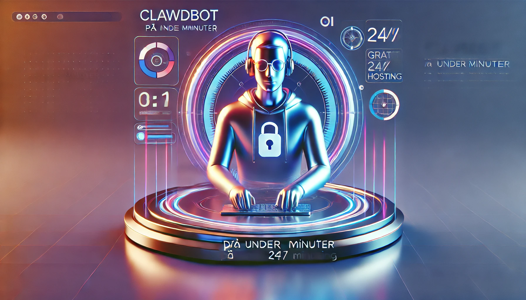 Clawdbot på under 2 minutter (GRATIS 24/7 HOSTING)