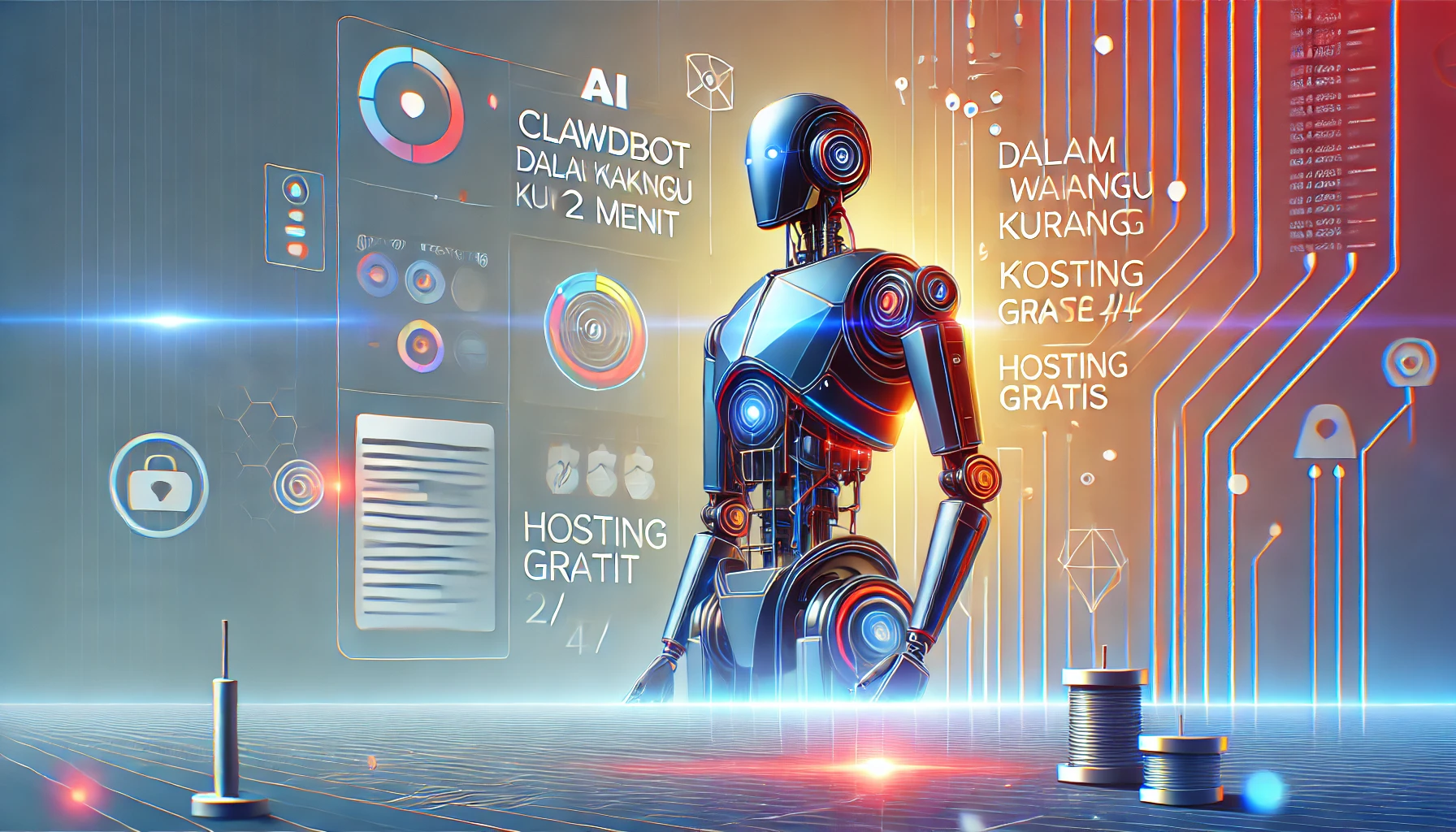 Clawdbot dalam Waktu Kurang dari 2 Menit (HOSTING GRATIS 24/7)