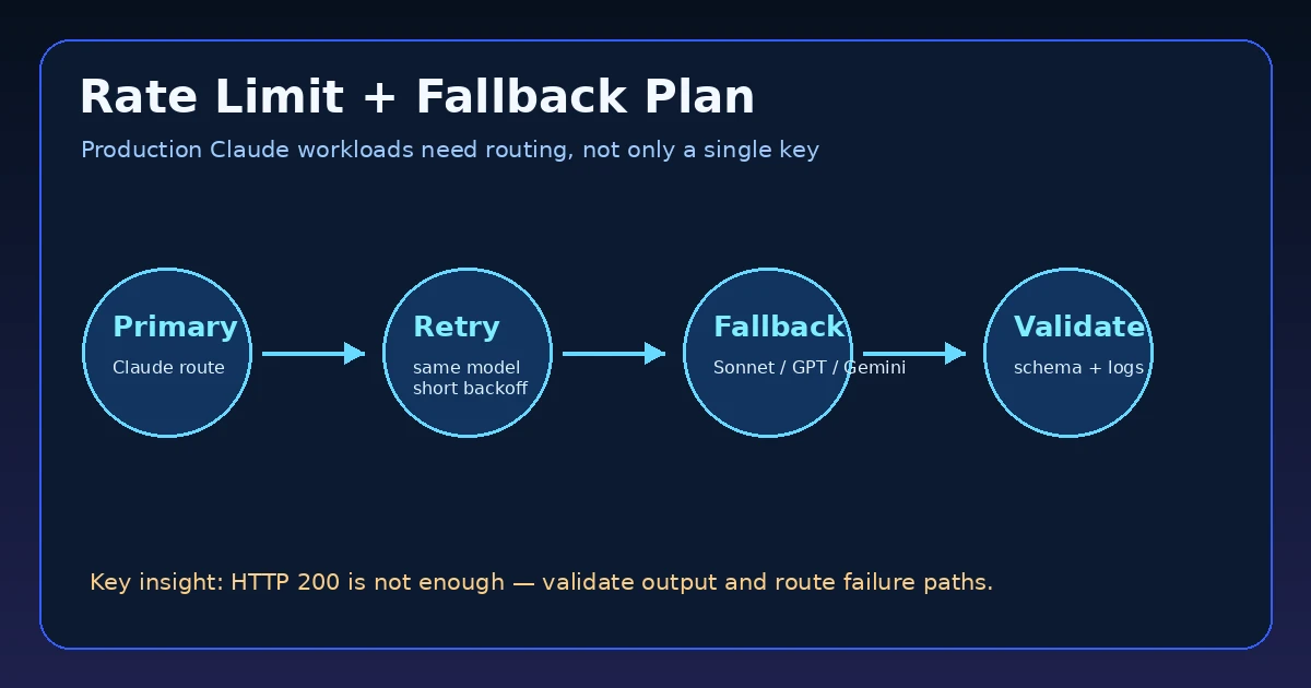 Claude API fallback 路由方案