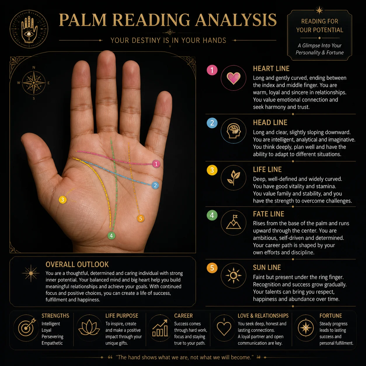 AI Palm Reading Infographic