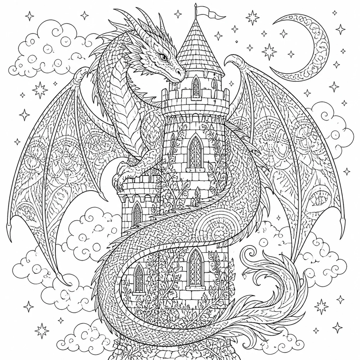 AI Coloring Book Page