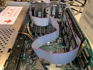 Frontal view of BlueGS in IIgs slot