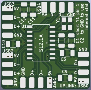 Simple sl2.1a usb hub, from the project README