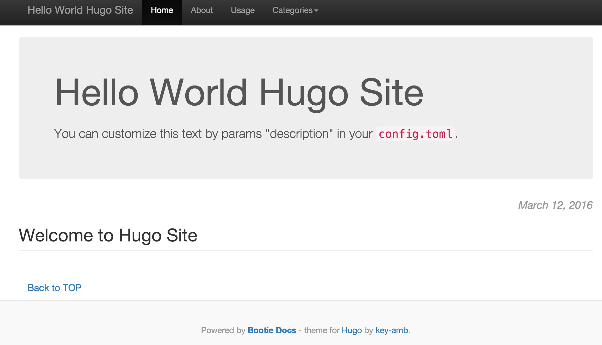 Hugo Site