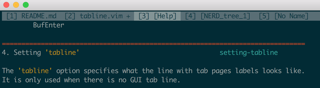 vim-tabline