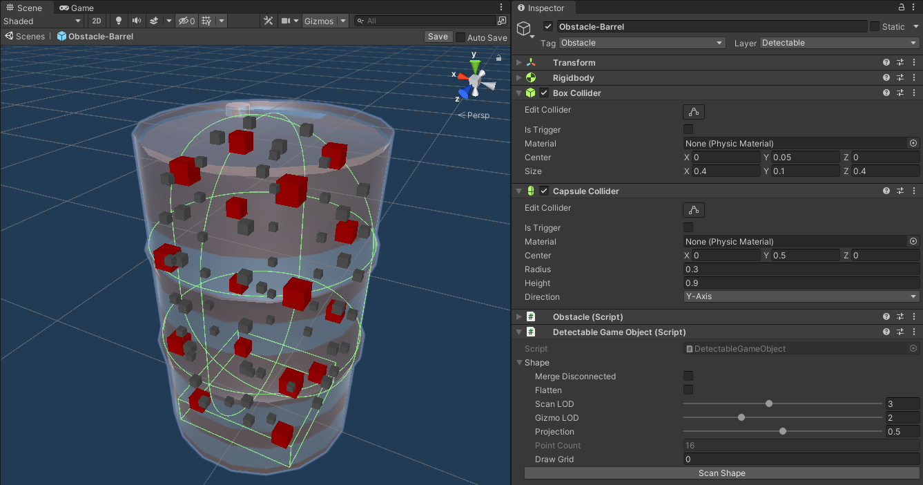 Shape Inspector Settings