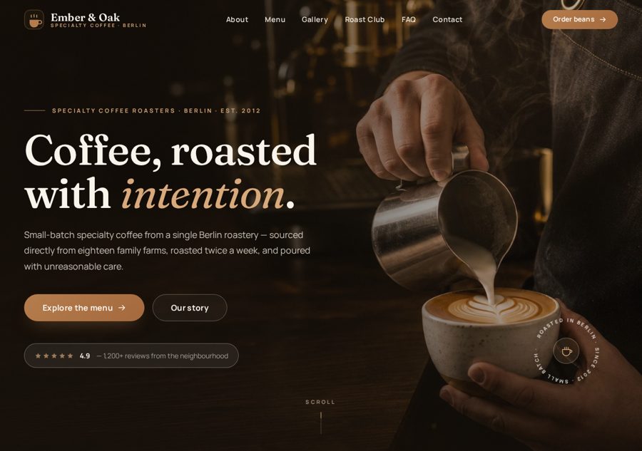 Ember & Oak — Coffee