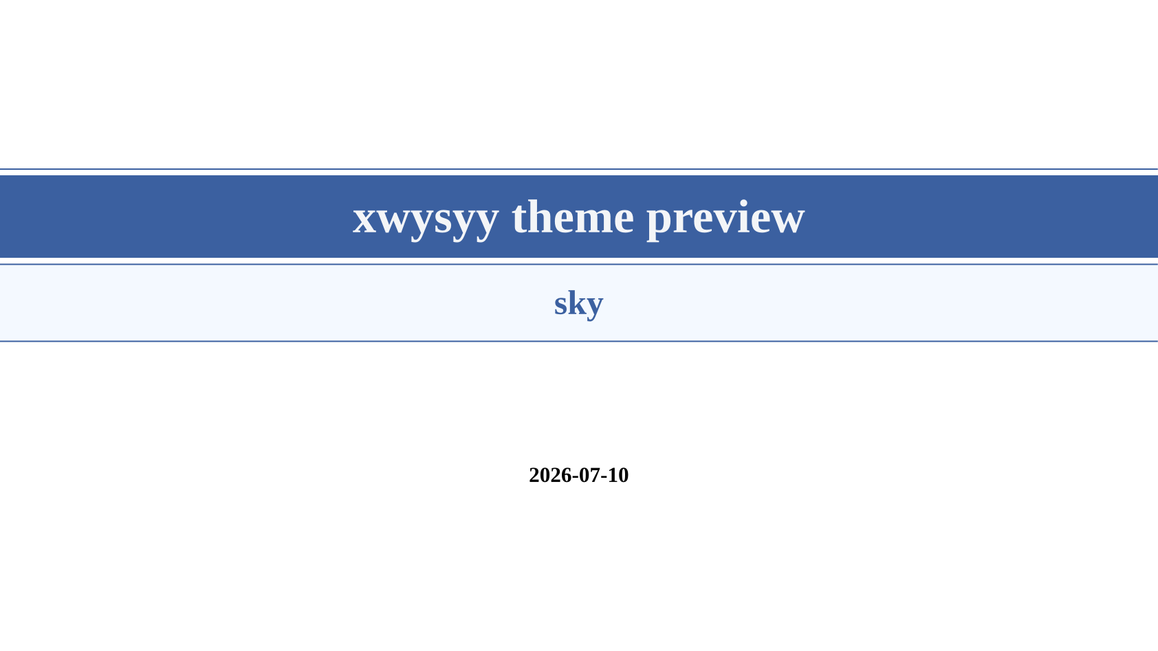 Sky theme cover
