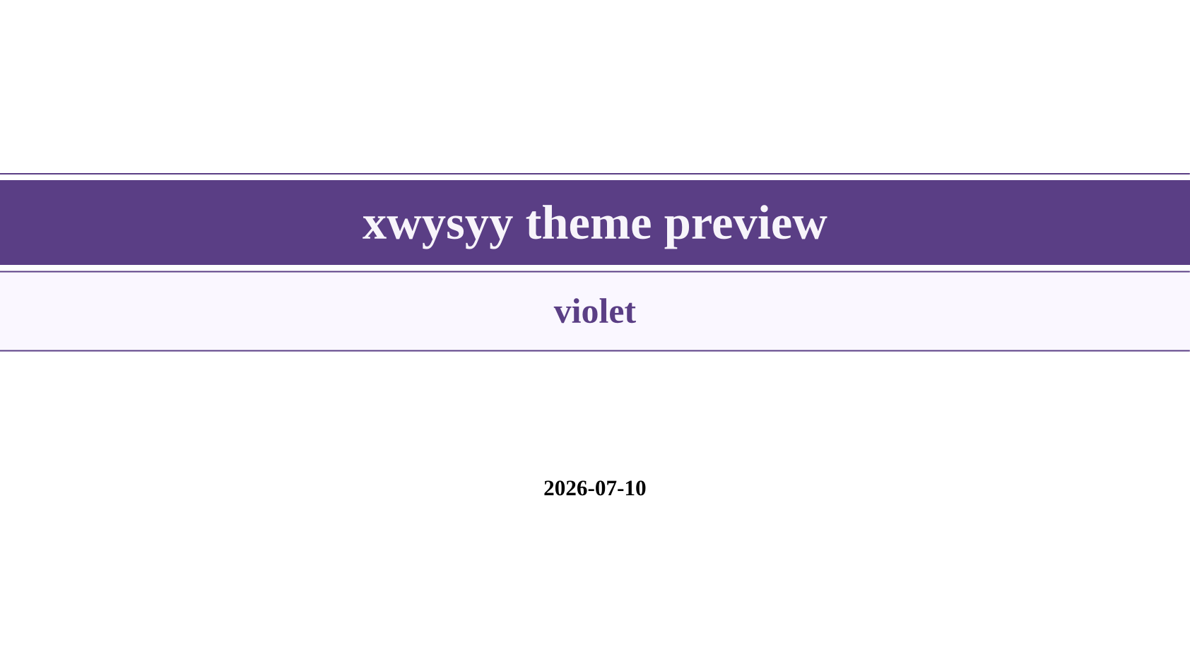 Violet theme cover