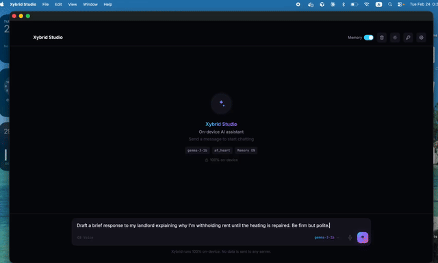 Desktop demo