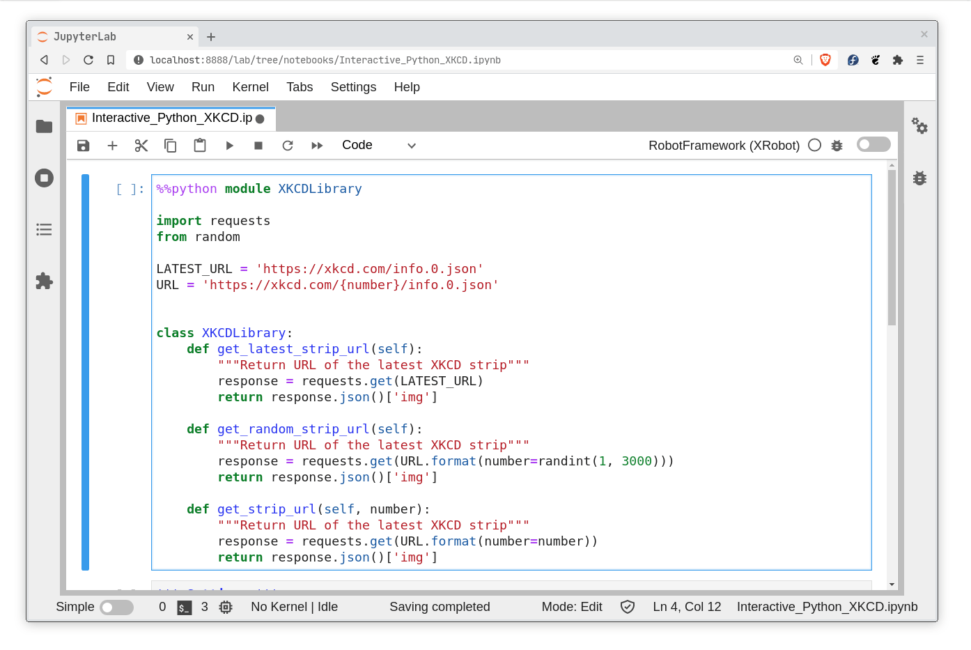 Custom Python library