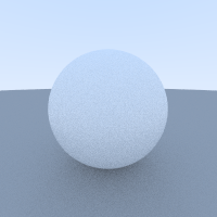 white lambertian sphere
