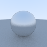 metalic sphere of fuzziness 0.3